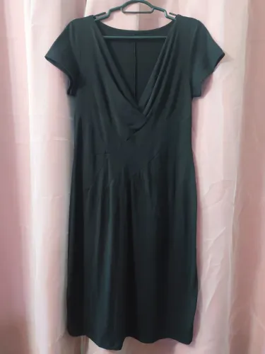 Vestido feminino de malha soltinha verão semi novo brechó desapego Tam M