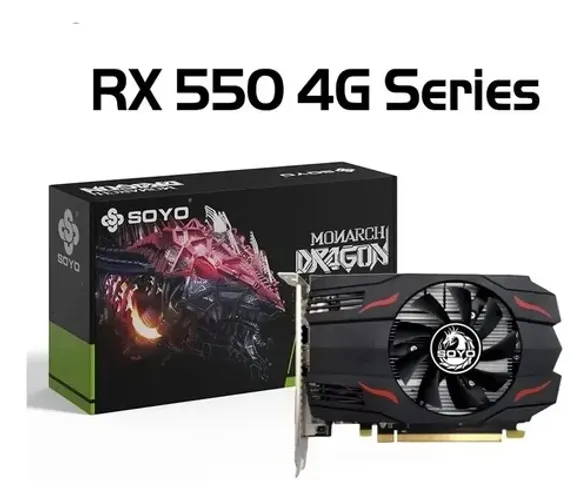 Placa de vídeo RX550 4Gb Soyo