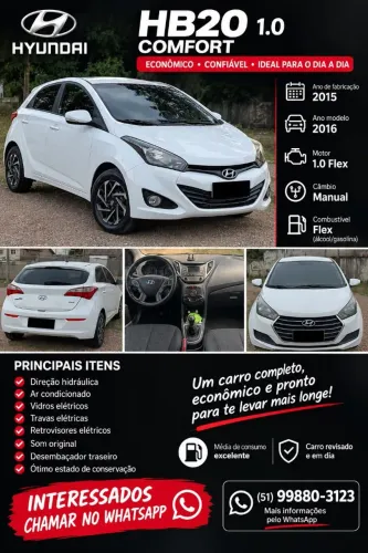 Hyundai HB20 Comf./c.plus/c.style 1.0 Flex 12V 2016
