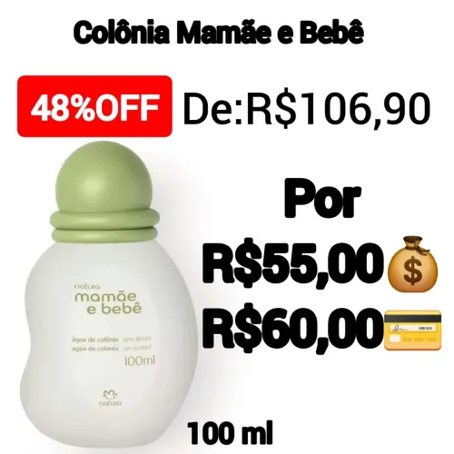 Colônia Mamãe e Bebê Tradicional-Natura