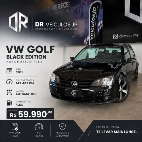 Volkswagen Golf Black Editon 2.0 MI T. Flex 8V TIP 2011