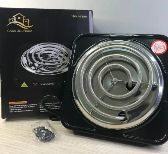 Fogão 1 bocas elétricos 1000W + ENTREGA CORTESIA
