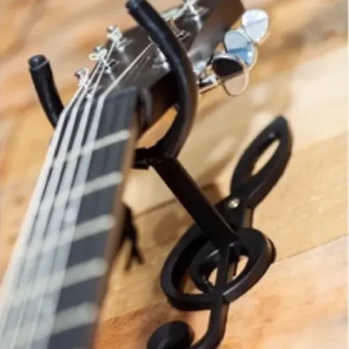 Suporte de Parede para Violão, Guitarra, Baixo, Cavaquinho, Ukulele - Clave de Sol _ MS90 