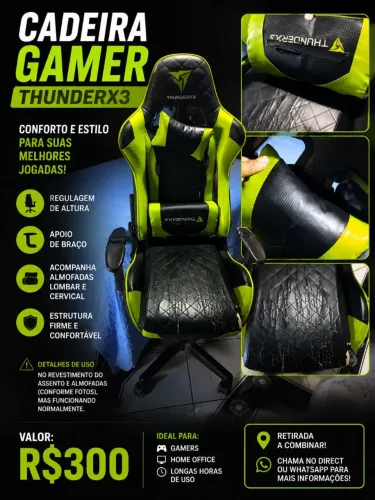 Cadeira GAMER THUNDER RX3