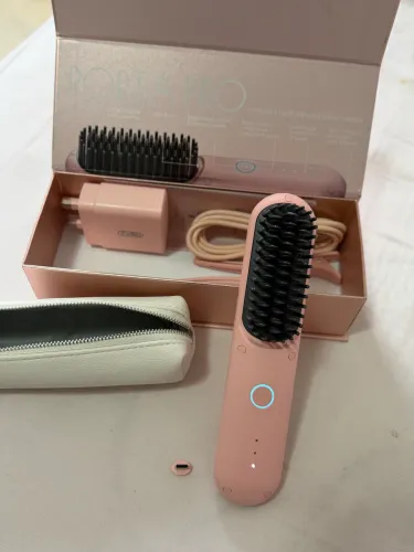 Escova alisadora portátil recarregável- Marca TYMO PORTA PRO