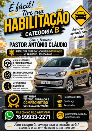 Instrutor de trânsito - Credenciado pelo Detran
