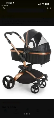 Carrinho Galzerano 360° Dzieco Vulkan 3 em 1 + Bebê conforto e Base automotiva  e prático 