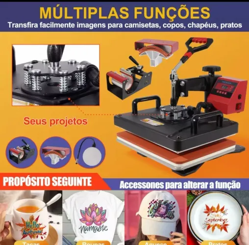 MÁQUINA DE PRENSA PARA SUBLIMAÇÃO 