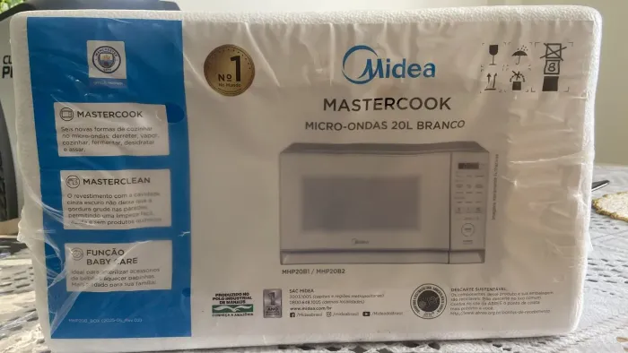 MICRO-ONDAS MIDEA MASTERCOOK. 20 L BRANCO - LACRADO