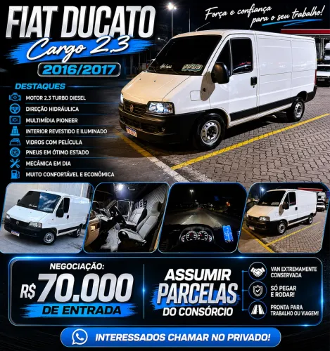 Fiat Ducato Cargo Curto 2.3 ME Diesel 2017