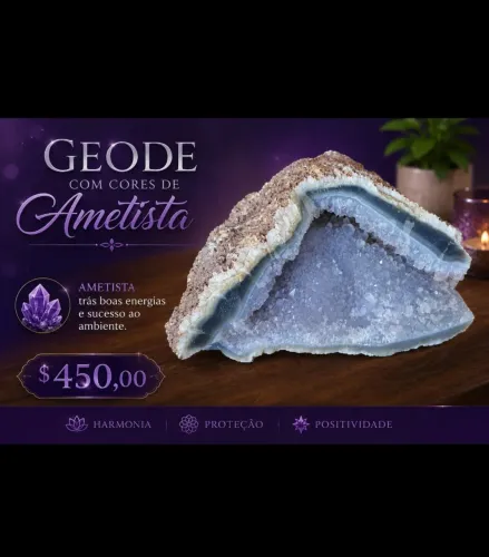 Ametista limpa ambiente 