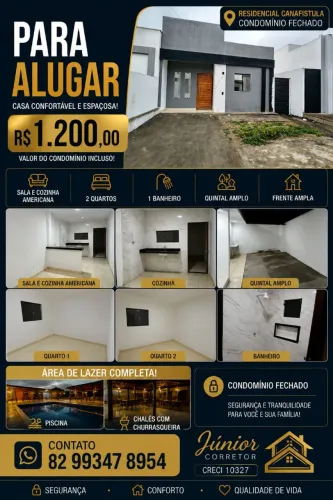 Casa Residencial Canafístula Aluguel