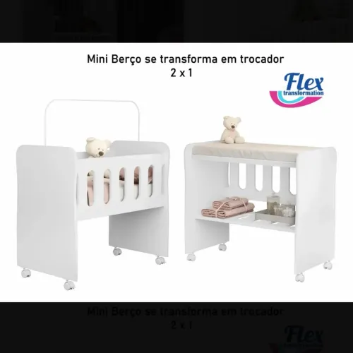 MINI BERÇO 2 em 1