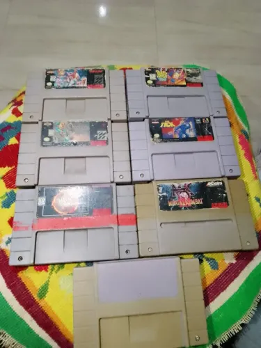 Lote de jogos de super Nintendo