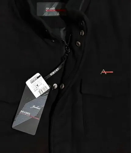 Jaqueta Casaco ARAMIS de Lã, NOVO. Cor Preto.