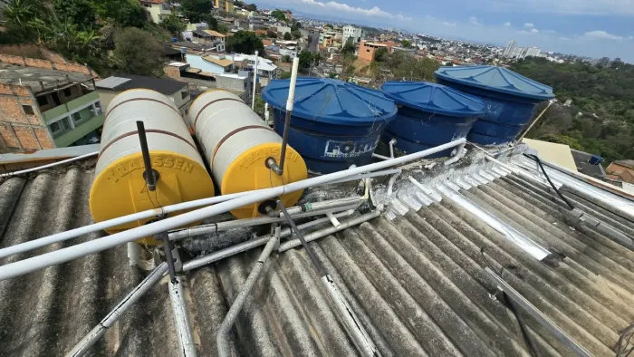 2 Aquecedor solar transsem completos com tubos de cobre