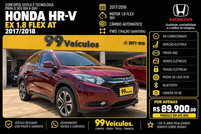 Honda HR-V EX 1.8 Flexone 16V 5P Aut. 2018