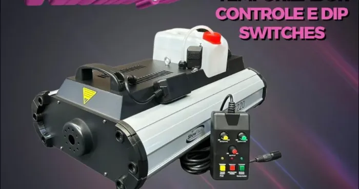 Máquina fumaça showtec DMX 3000wts