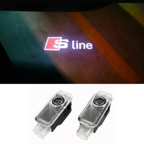 LED Cortesia Porta Audi S Line Laser Projetor