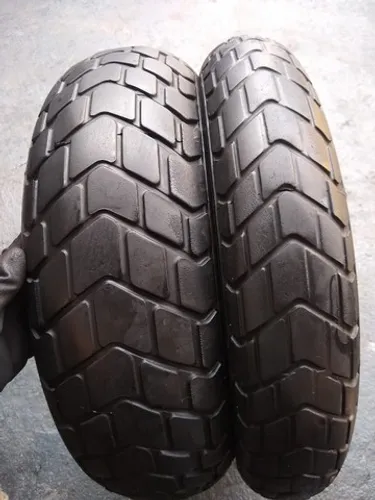 par de pneus pirelli mt60 rs 180/55-17 e 110/80-18