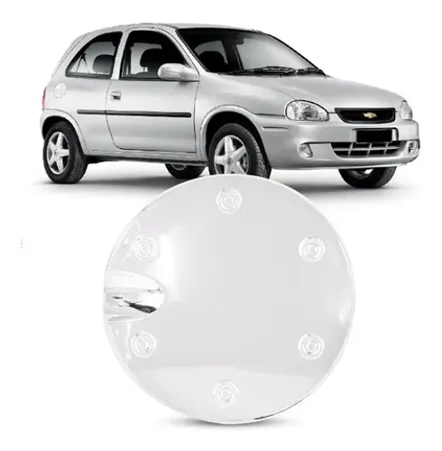 Aplique Chevrolet Corsa /2001 - Tampa Combustível Cromado - Shekparts