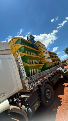 Caçambas para poli caçamba estacionária, Container Almoxarifado e escritorio