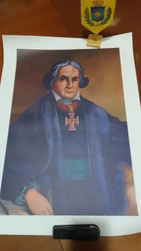 Patriarca da Independência José Bonifácio 40x60cm tela canva