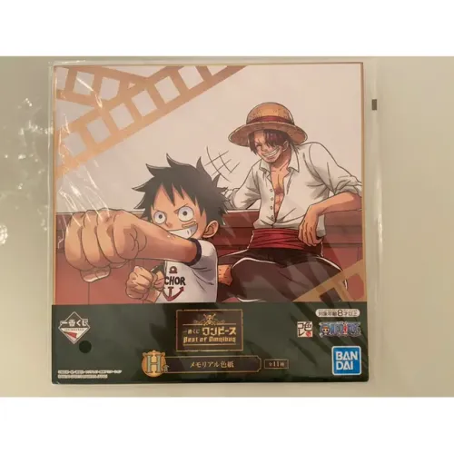 One Piece Shikishi / Artboard - Luffy e Shanks - Original Bandai