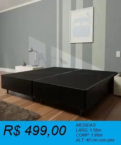 Base box queen a pronta entrega