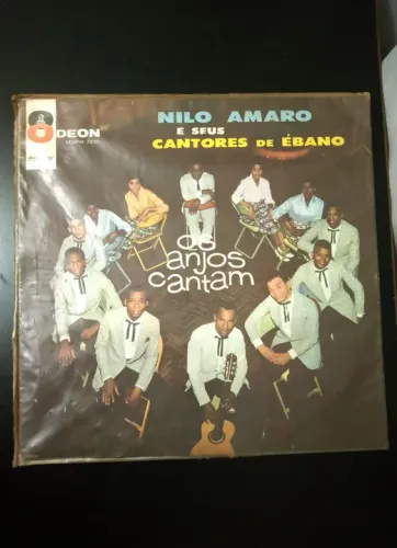 Disco de Vinil - Nilo Amaro e Seus Cantores de Ébano - Os Anjos Cantam