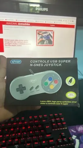 Controle estilo super Nintendo USB