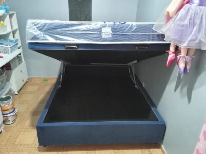 Baú Casal Azul Marinho