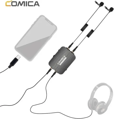 Microfone lapela para entrada em mesa 