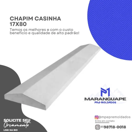 Chapim Casinha polido 17x80 - Novo