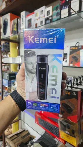Máquina de cortar cabelo acabamento kemei km-1113 