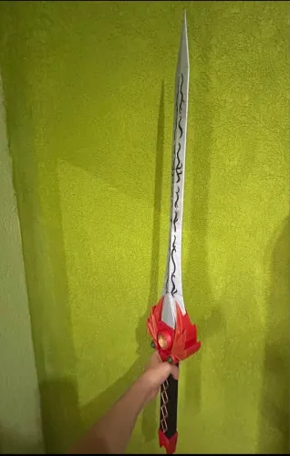 Espada Power Ranger Vermelho Impressão 3D