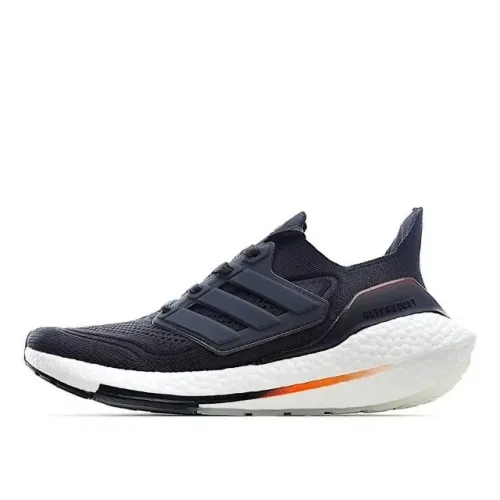 Tênis Adidas UltraBoost 21 - Preto Branco Laranja - Tamanho 42