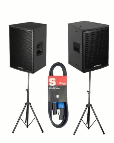 Kit Caixa Attack VRF 1230a + Caixa Attack VRF 1220+ Cabo Speakon