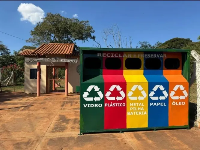 Container coleta ecoponto ambiental
