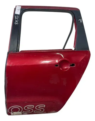 Porta C3 Aircross 2015/16/2017 Traseira Esquerda Vermelha