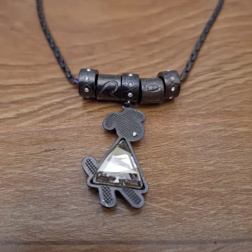 Colar cachorrinho com Cristais Swarovski. Novo! 