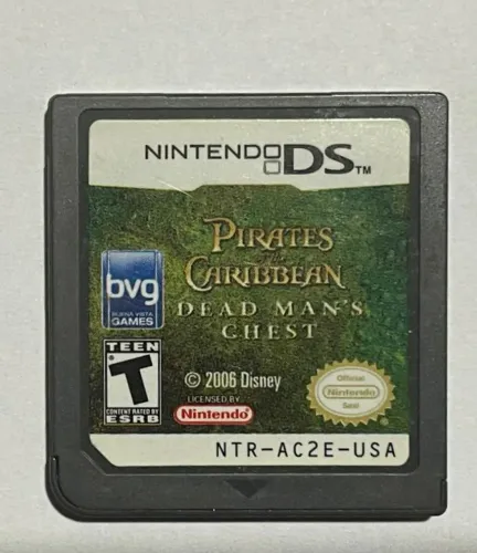 PIRATES CARIBBEAN ORIGINAL NINTENDO DS DEAD MANs CHEST O BAU DA MORTE SOMENTE CARTUCHO