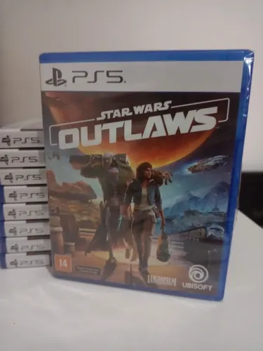 Jogo Star Wars Outlaws Ps5 Novo Lacrado Mídia Física