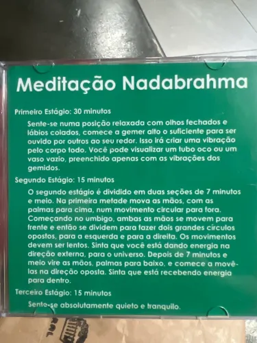 CD de meditação guiada