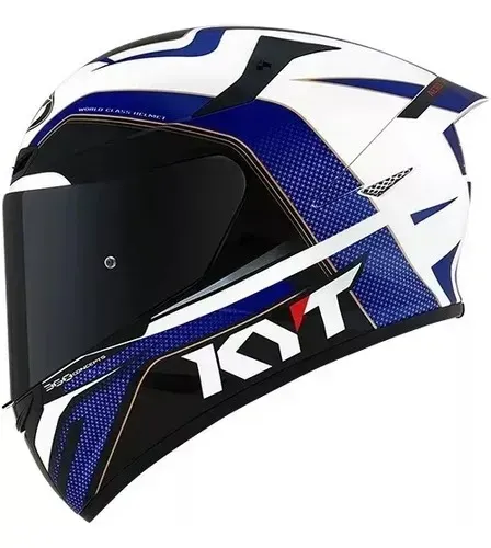 Capacete Kyt Tt-course Grand Prix Blue Red Azul Vermelho