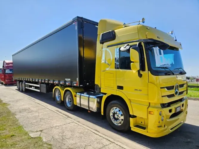 Mb Actros 2546 6x2 Ano 18 Aut +Sider Facchini 30 plts 0km ano 26 15.40 x 2.90 S/pneus
