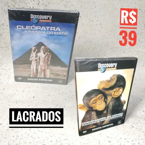 DVD Discovery Channel - Lacrados - Cleopatra e Chimpanzés