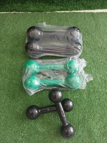 Jogo de Halteres Emborrachados de 1kg até 3kg