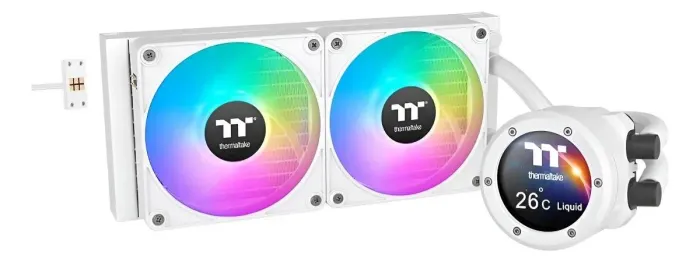 Water Cooler Themaltake Com Tela LCD  Th240 V2 Ultra Ex Snow Argb 240mm