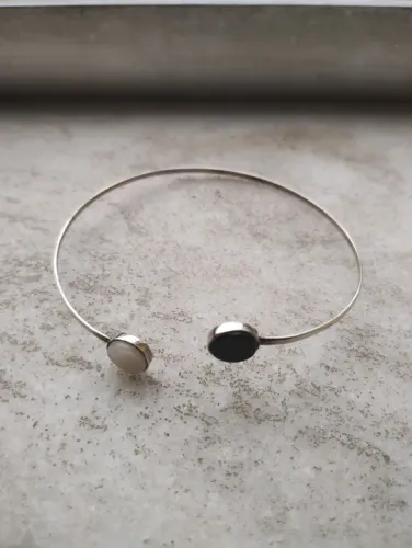 Pulseira NOVA Prata 925 e Ônix